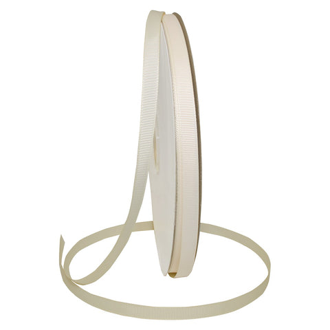 Morex Ribbon Grosgrain Ribbon, 3/8" x 100 Yd, Ivory