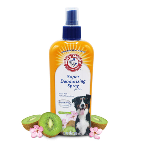 Arm & Hammer for Pets Super Deodorizing Spray for Dogs | Best Odor Eliminating Spray for All Dogs & Puppies | Fresh Kiwi Blossom Scent That Smells Great, 8 Ounces 8 Fl Oz - 1 Pack