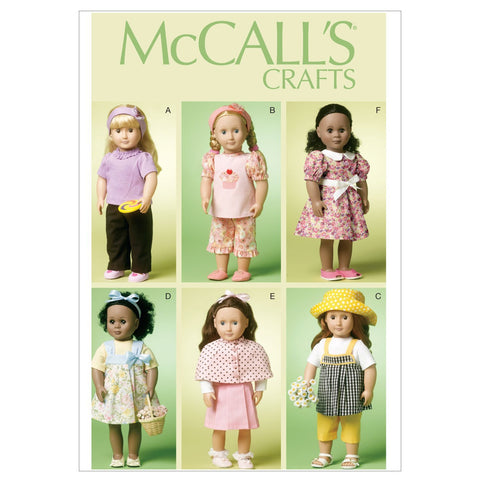 McCall's Patterns M6526 18-Inch/46cm Doll Clothes, One Size