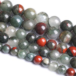 6MM 60PCS Natural Stone African Bloodstone Beads for Jewelry Making DIY Bracelet Energy Crystal Healing Power 6mm