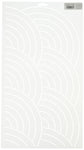 Quilting Creations Baptist Fan Background Quilt Stencil,White,18 inch