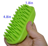 Dog Silicone Shampoo Brush, Easy to Clean Dog Bath Brush, Soft Massage Comb Brushing for Medium to Long Haired Medium Large Pets and Cats（2 Pack)
