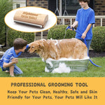 Deshedding Grooming Tool for Dogs, Cats & Horses, Ergonomic Design Wood Groom Brush, Professional Pet Groomer, Painlessly Remove for Short & Long Hair, Fur & Dirt - 5 Inches L