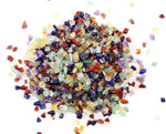 7 Chakra Natural Chip Stone Beads 5-8mm About 400 Pieces Irregular Gemstones Healing Crystal Loose Rocks Bead Hole Drilled DIY for Bracelet Jewelry Making Crafting (5-8mm, 7 Chakra Color Mix)