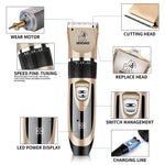 Dog Clippers , Cordless Dog Grooming Clippers for Thick Coats , Professional Dog Grooming Kit , Dog Hair Trimmer , Low Noise Dog Shaver Clippers , Quiet Pet Hair Clippers Tools for Dogs Cats Gold