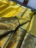 SGF11 Women's Kanjivaram Soft Silk Saree With Blouse Piece