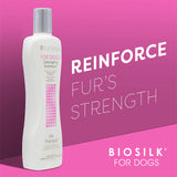 BioSilk for Dogs Silk Therapy Detangling Dog Shampoo | Sulfate Free and Paraben Free Shampoo for Dogs | Matted Hair Dog Detangler Shampoo for All Adult Dogs, 12 fl oz - 6 Pack