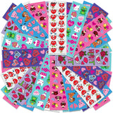 ArtCreativity Valentines Day Stickers Assortment for Kids, 100 Sheets with Over 1,600 Stickers, Valentine Stickers and Treats, Home-Made Holiday Cards Supplies, Party Favors for Boys, Girls, Toddlers