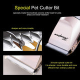 Hansprou Dog Shaver Clippers High Power Dog Clipper Low Noise Plug-in Pet Trimmer Pet Professional Grooming Clippers with Guard Combs Brush for Dogs Cats and Other Animal Rose-gold