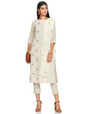BIBA Women's cotton a line Salwar Suit Set