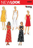 New Look Sewing Pattern 6866 Misses Dresses, Size A (S-M-L-XL)