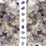 gemshan 2lb Rose Quartz Chips Natural Crushed Crystal Chip Bulk 7mm-9mm Tumble Healing Crystal Stone for Aquarium Vase Plant Decoration Jewelry DIY (Fluorite) Fluorite