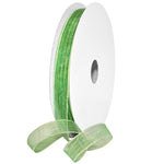 Morex Ribbon Harmony Ribbon, Metallic, 5/8 inch by 50 Yards, Green, Item 1401.03/50-607 5/8" x 50 yd
