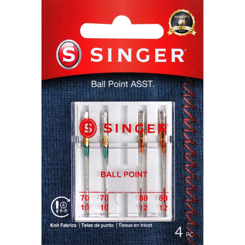 SINGER 4847 Universal Ball Point Machine Needles, Assorted Sizes, 4-Count 70/09 4.0