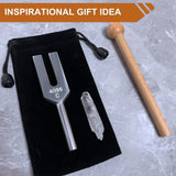 4096 Hz Tuning Fork, Crystal Tuning Fork for Healing, Medical-Grade with Wood Hammer and Soft Storage Bag 4096 Hz
