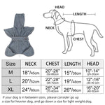 Hoodie Dog Bath Robe with Belt and Pockets for Medium Large and Extra Large Dogs Adjustable, Super Absorbent Terry Cloth Pet Shower Towel, Grooming Accessory Microfiber (M: Neck 18", Chest 20"-26") M: Neck 18", Chest 20"-26"