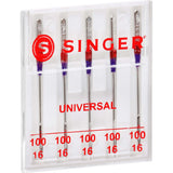 SINGER 4731 4ct Regular Point Needles, Size 100/16, 4 Count 4.0