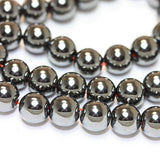 Hematite Beads 4mm Natural Gemstone Beads for Bracelet Making kit for Adults Energy Healing Crystals Jewelry Chakra Crystal Jewerly Beading Supplies 15.5inch About 90-100 Beads Hematite