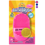 Bodhi Dog Shampoo Brush | Pet Shower & Bath Supplies for Cats & Dogs | Dog Bath Brush for Dog Grooming | Long & Short Hair Dog Scrubber for Bath | Professional Quality Dog Wash Brush Two Pack Pink