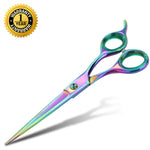 Sharf Professional 6.5" Rainbow Pet Grooming Scissors: Sharp 440c Japanese Clipping Shears for Dogs, Cats & Small Animals| Rainbow Series Hair Cutting/Clipping Scissors w/Easy Grip Handles