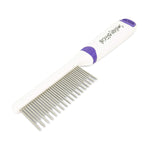 Smalldog Official, Tangles Be Gone Steel Metal Dog Comb for Brushing Small and Toy Breed Dogs, to Groom and Remove Debris and Mats, from Fur and Coat