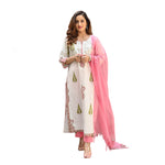 Royal Export Women's All Over Floral Printed Salwar Suit Set