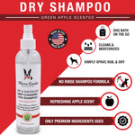Warren London Dry & Waterless Shampoo for Dogs & Pets- No Rinse Dog Shampoo- Dog Dry Shampoo for Smelly Dogs- Waterless Shampoo Spray for Dogs- Waterless Pet Shampoo- Green Apple Scent 8oz