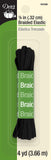 Dritz x, Black Braided Elastic, 1/8-Inch by 4-Yard