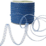 May Arts 1/8-Inch Wide Ribbon, Royal Blue Curly Sparkling