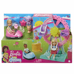 Barbie Club Chelsea Doll and Carnival Playset, 6-inch Blonde Wearing Fashion and Accessories, with Ferris Wheel, Bumper Cars, Puppy and More, Gift for 3 to 7 Year Olds