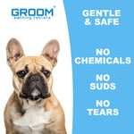 GROOM Bathing Tablets - Rapid Pet Bathing System With Sprayer - Hypoallergenic Dog Shampoo - Tearless & Unscented - No Soap or Suds - pH Neutral, SLS & Paraben Free - For Dogs, Cats, & Horses - 30ct 30 Count (Pack of 1) With Shower Head