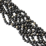 CHEAVIAN 45PCS 8mm Natural Golden Obsidian Gemstone Round Loose Beads Crystal Energy Stone Healing Power for Jewelry Making 1 Strand 15" Gold Obsidian