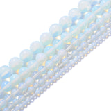 Natural Stone Beads 8mm Opal Gemstone Round Loose Beads Crystal Energy Stone Healing Power for Jewelry Making DIY,1 Strand 15"