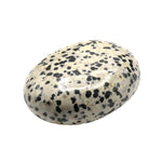 Dalmatian Jasper Palm Stone - Hot Massage Worry Stone for Natural Body Chakra Balancing, Reiki Healing and Crystal Grid Dalmatian Jasper