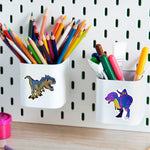 100PCS Dinosaur Stickers, Cute Waterproof Cartoon Stickers for Kids, for Stationery, Luggage, Teaching Rewards