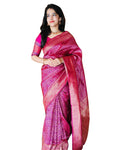 Avantika Fashion Women's Soft Lichi Silk Banarasi Kanjivaram Saree With Blouse Piece