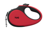 TUG 360° Tangle-Free Retractable Dog Leash with Anti-Slip Handle | 16 ft Strong Nylon Tape | One-Handed Brake, Pause, Lock (Medium, Blue) Medium