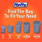 Hefty Ultra Strong Tall Kitchen Trash Bags, Lavender & Sweet Vanilla Scent, 13 Gallon, 80 Count 80 Count (Pack of 1)