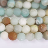 Matte Amazonite 6mm Natural Gemstone Beads for Jewelry Making Energy Healing Crystals Jewelry Chakra Crystal Jewerly Beading Supplies 15.5inch About 58-60Beads Matte Amazonite