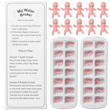 My Water Broke Baby Shower Game with 80 Mini Plastic Babies, 3 Ice Cube Trays and 1 Sign, Used for Ice Baby Shower Games, White