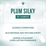 Nature's Specialties Plum Silky Ultra Concentrated Dog Shampoo Conditioner, Makes up to 3 Gallons, Natural Choice for Professional Pet Groomers, Silk Proteins, Made in USA, 16oz