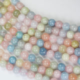 Crystal Beads 8mm Natural Gemstone Beads for Making Jewelry Energy Healing Crystals Jewelry Chakra Crystal Jewerly Beading Supplies Beryl Mix 15.5inch About 46-48 Beads Beryl Mix,Aquamarine/Heliodor/Morganite