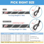 BAAPET 2/4/5/6 FT Dog Leash with Comfortable Padded Handle and Highly Reflective Threads for Small Medium and Large Dogs (5FT-1/2'', Black) 1/2'' x 5 FT (18~120 lbs.)
