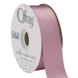Offray Berwick 1.5" Wide Double Face Satin Ribbon, Fresco Purple, 50 Yds 50 Yards Solid