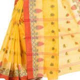 Brajawasi Women's Pure Cotton Bengal Tant Handloom Saree Without Blouse Piece (ND-1)