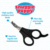 Snuggle Puppy Grooming - Small Dog Nail Clipper - Ideal for Regular Use - Stainless Steel Blade with Non-Slip Handle for Small Pets