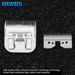 MAWAER 9.5mm Pet Clipper Replacement Blade for A5 Style Detachable Pet Clipper with Ceramic Blades + 440C Stainless Steel fit Most Andis, Oster, Wahl A5 Clippers (3/8 Inch--9.5mm) 3/8 Inch--9.5mm