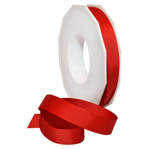 Morex Ribbon 06616/20-250 Grosgrain Polyester Ribbon, 5/8-Inch by 20-Yard, Red 5/8" X 20 YD