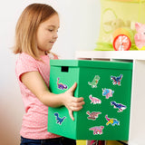 100PCS Dinosaur Stickers, Cute Waterproof Cartoon Stickers for Kids, for Stationery, Luggage, Teaching Rewards