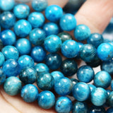 Natural Gemstone Beads for Bracelet Making kit Energy Healing Crystals Jewelry Chakra Crystal Jewerly Beading Supplies Apatite 4mm 15.5inch About 90-100 Beads